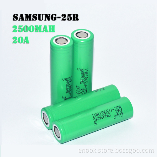 Samsung 25r 2500mah 18650 3.7v Battery